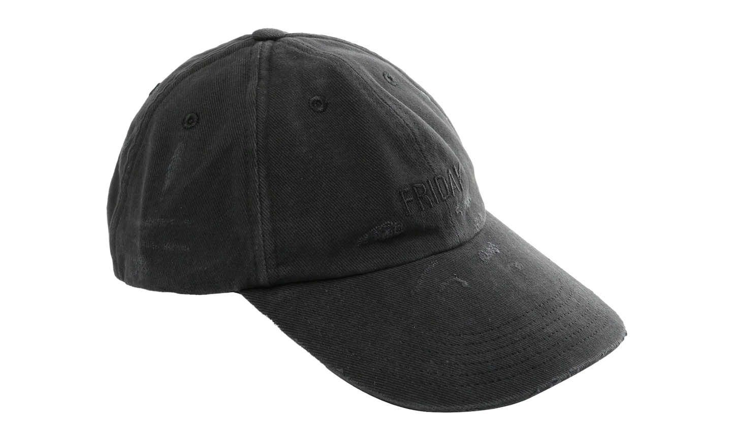 Friday Distressed Cap "Black" UE76CA326B BLAC