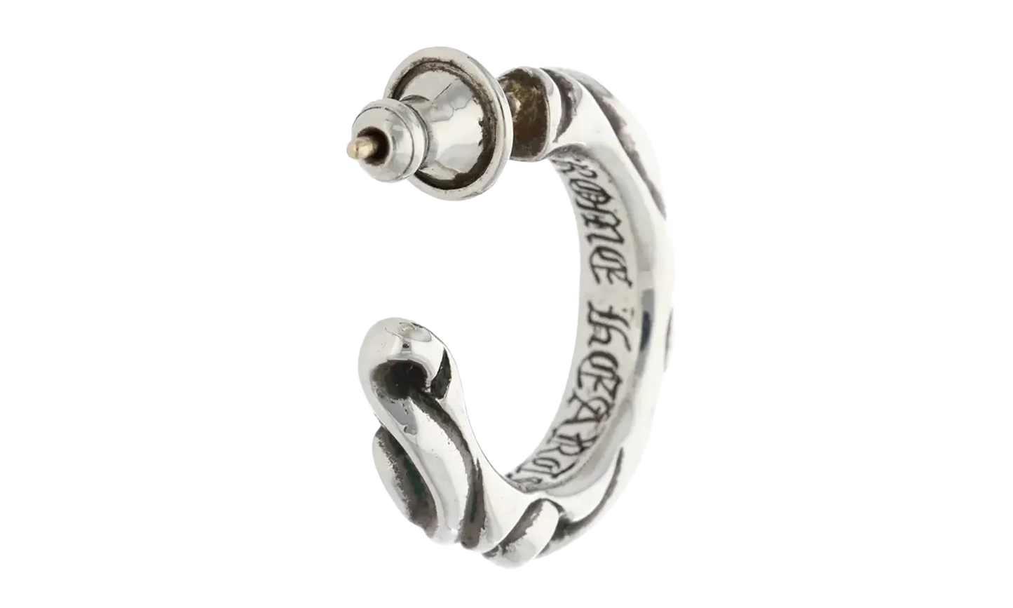 Scroll Hoop Earring "Silver" CHRM0805