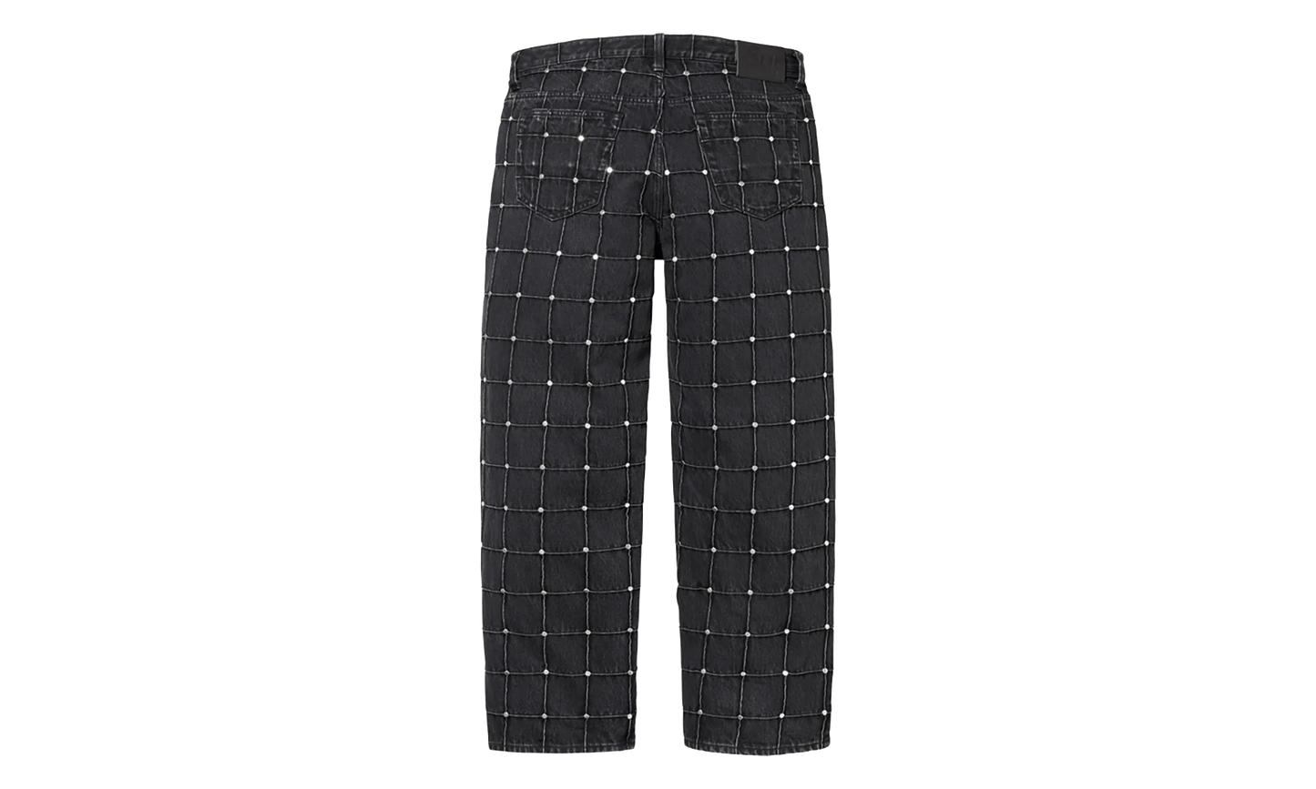 Studded Seam Loose Fit Jean "SS25 - Black" SU27217