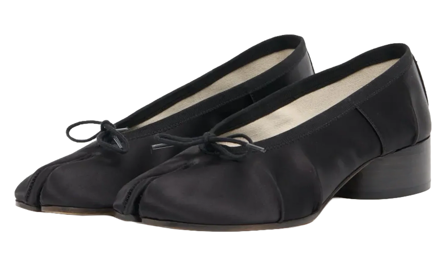 Tabi Satin Ballerina WMNS "Black" S58WZ0156P7551T8013