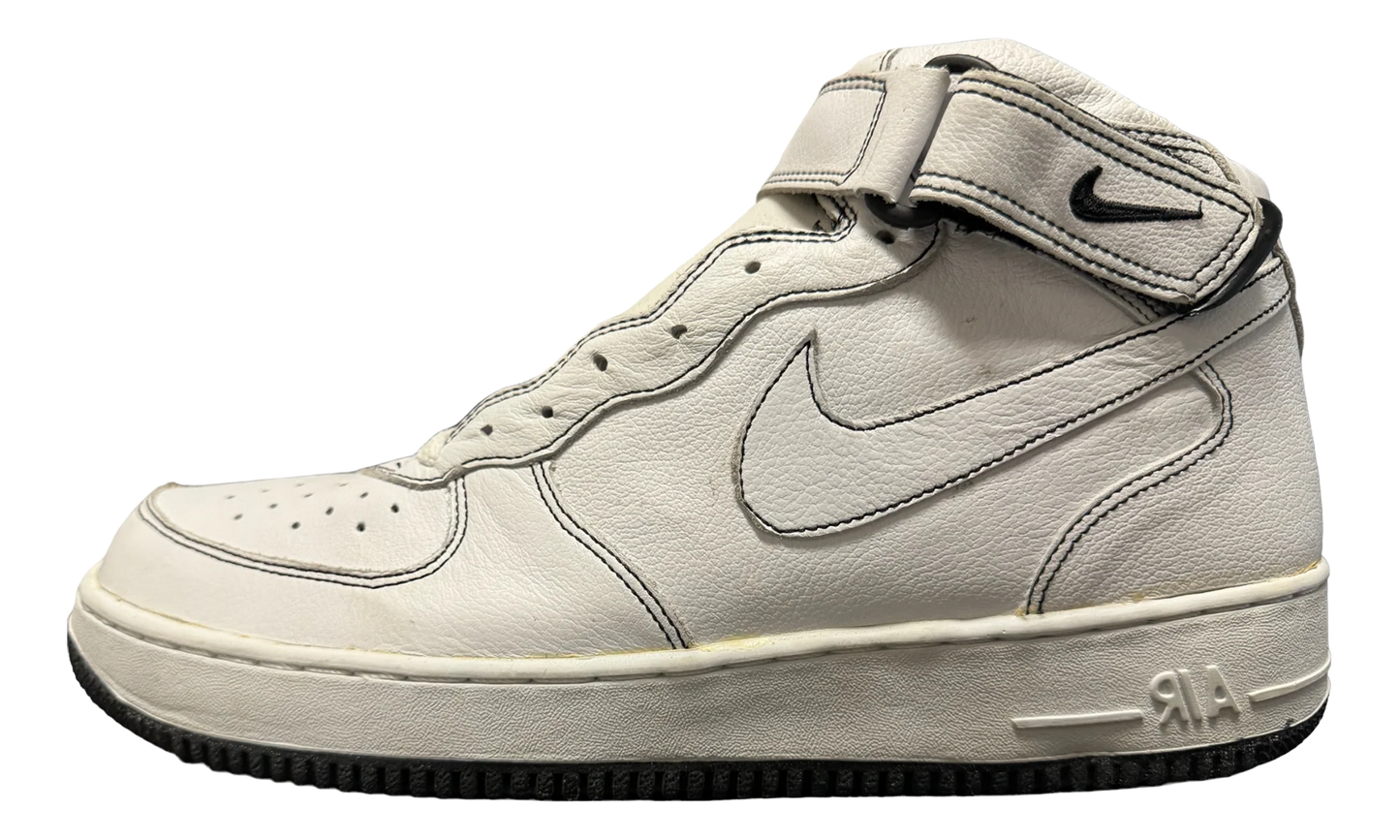 Air Force 1 Mid "White / White Black" 304096 115