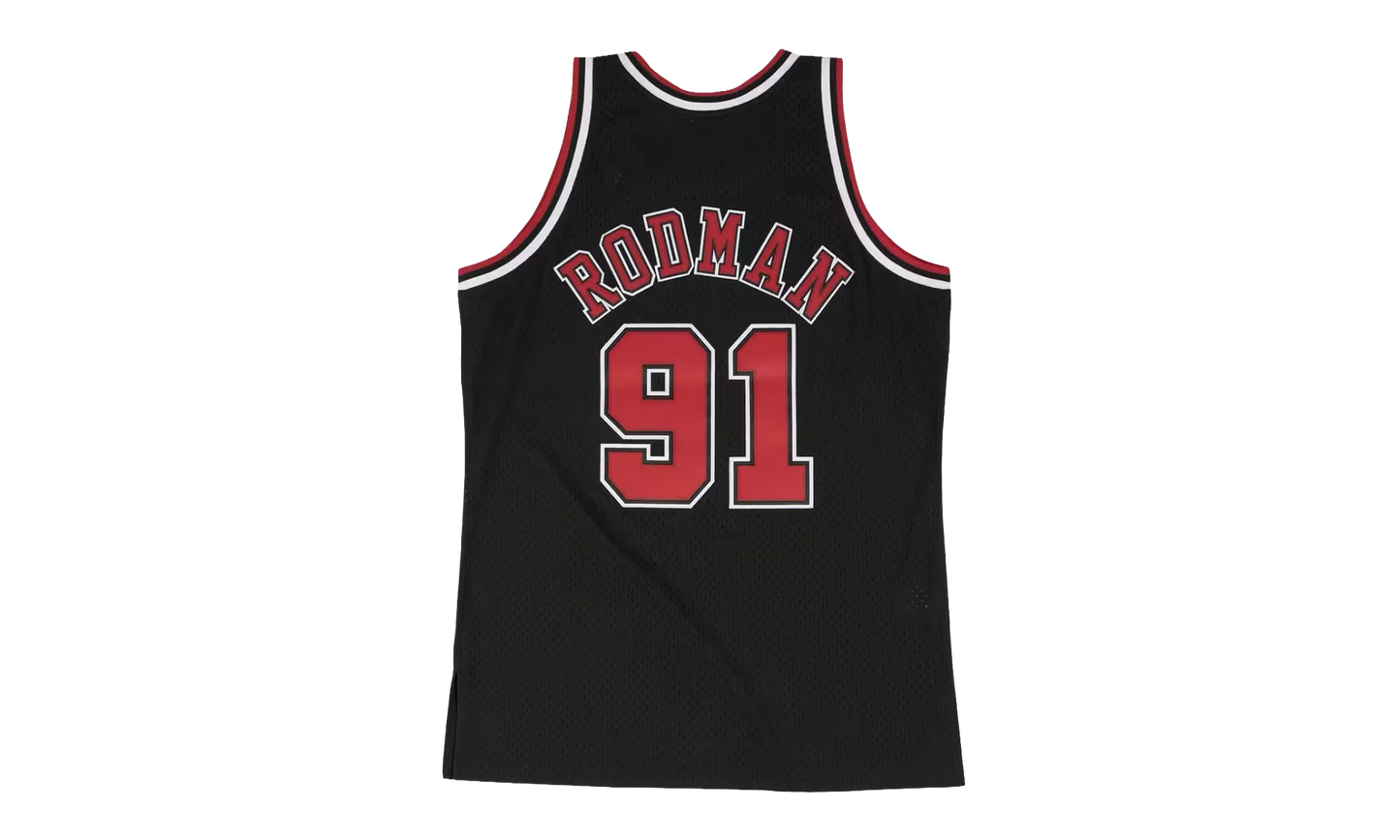 NBA Dennis Rodman Swingman Alternate Jersey "1997 Chicago Bulls - Black" SMJYGS18152 CBUBLCK97DRD