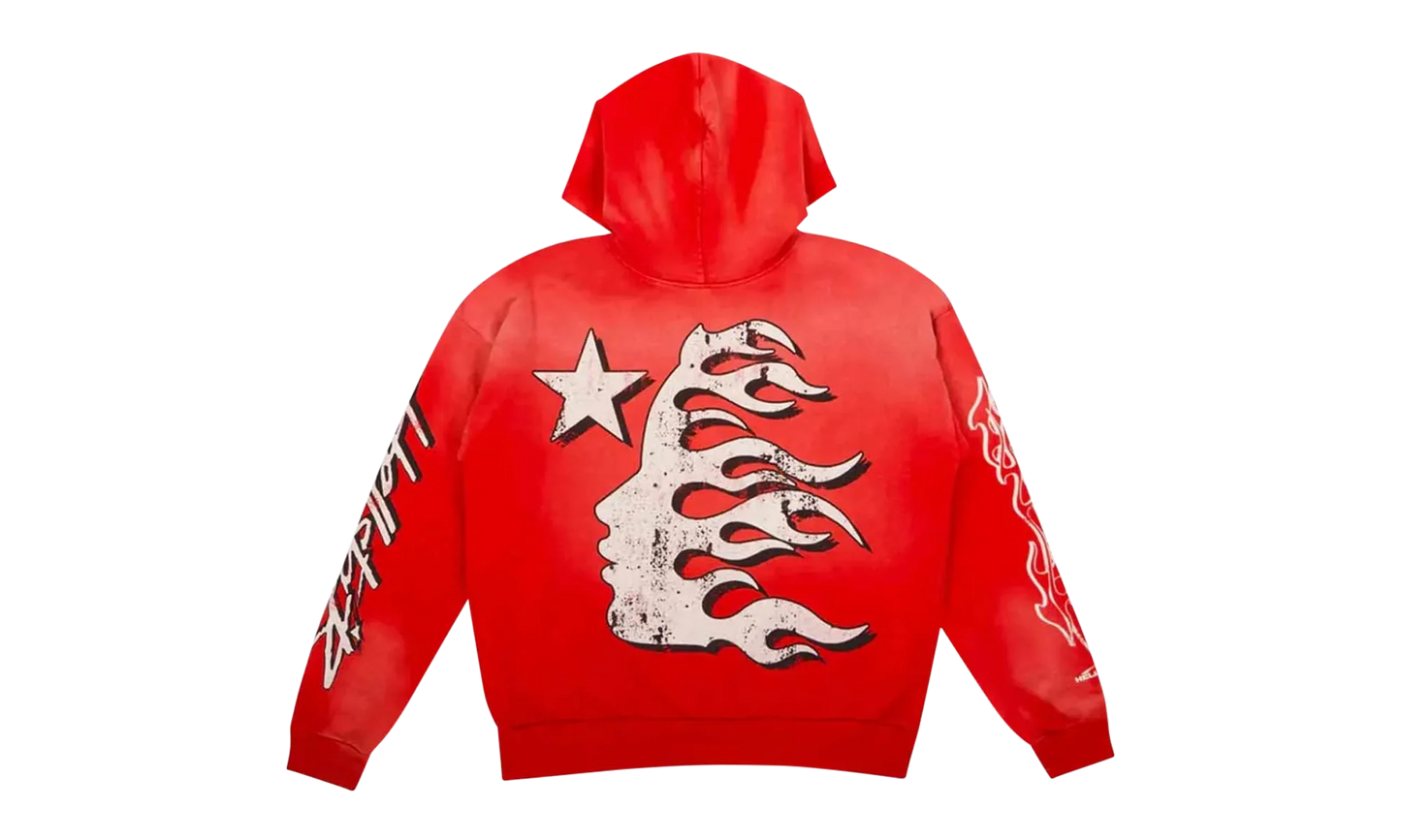 HELLSTAR RECORDS HOODIE "Red" HSR164