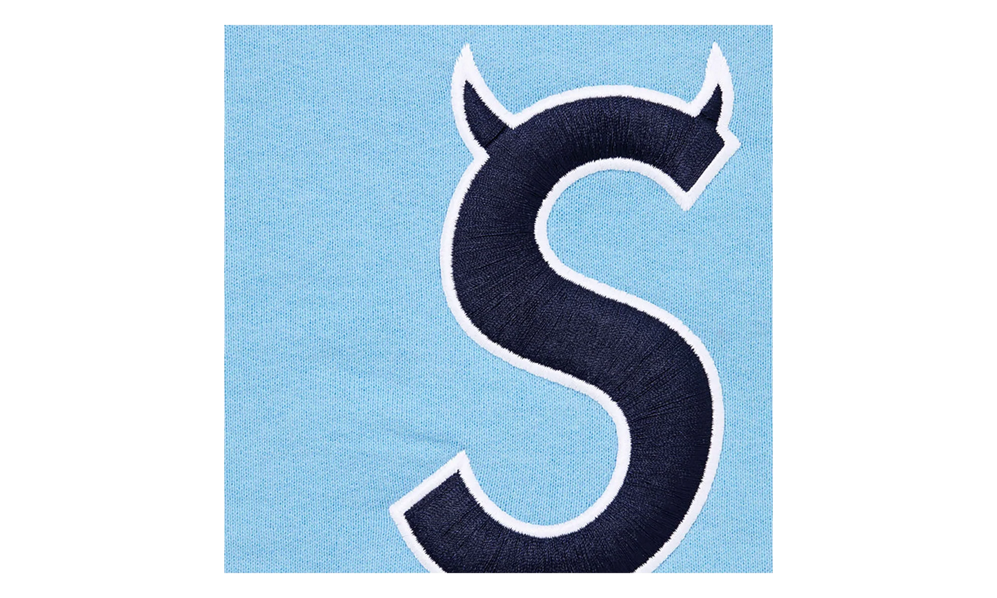 Devil S Logo Zip Up Hooded Sweatshirt "SS26- Light Blue" SU27310