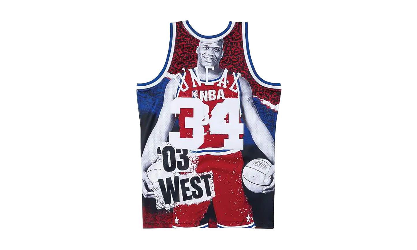 NBA Sublimated Shaquille O’Neal Swingman Jersey "2003 Allstar West - Black" SMJYNG18426 ASWBLCK03SON