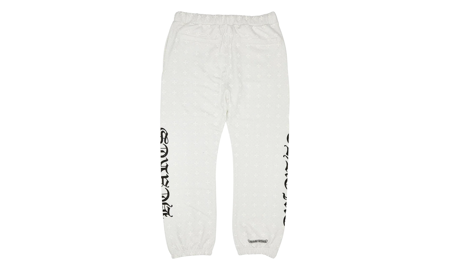 Plus Cross Allover Print Sweatpants "White" CHRM0857
