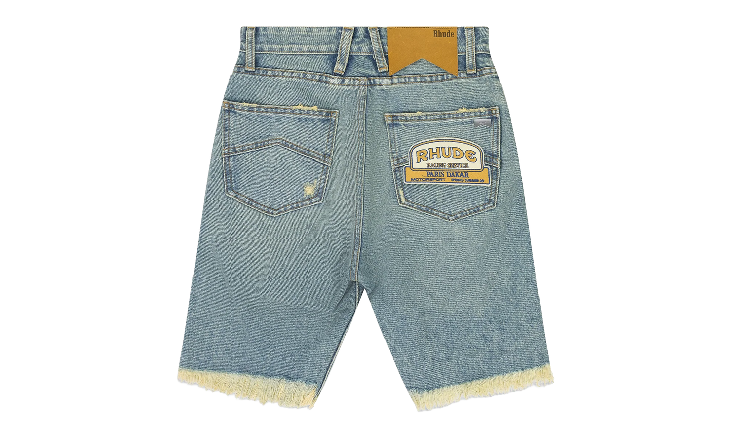 Distressed Denim Shorts "Indigo" RHD-MBTM-0221