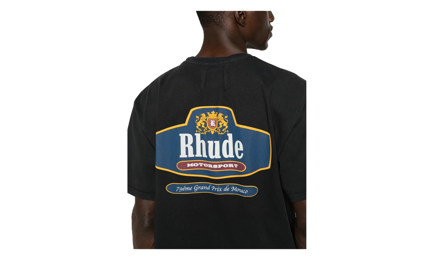 Racing Crest T-Shirt "Vintage Black/ Navy" RHSS26TT04012 BLK