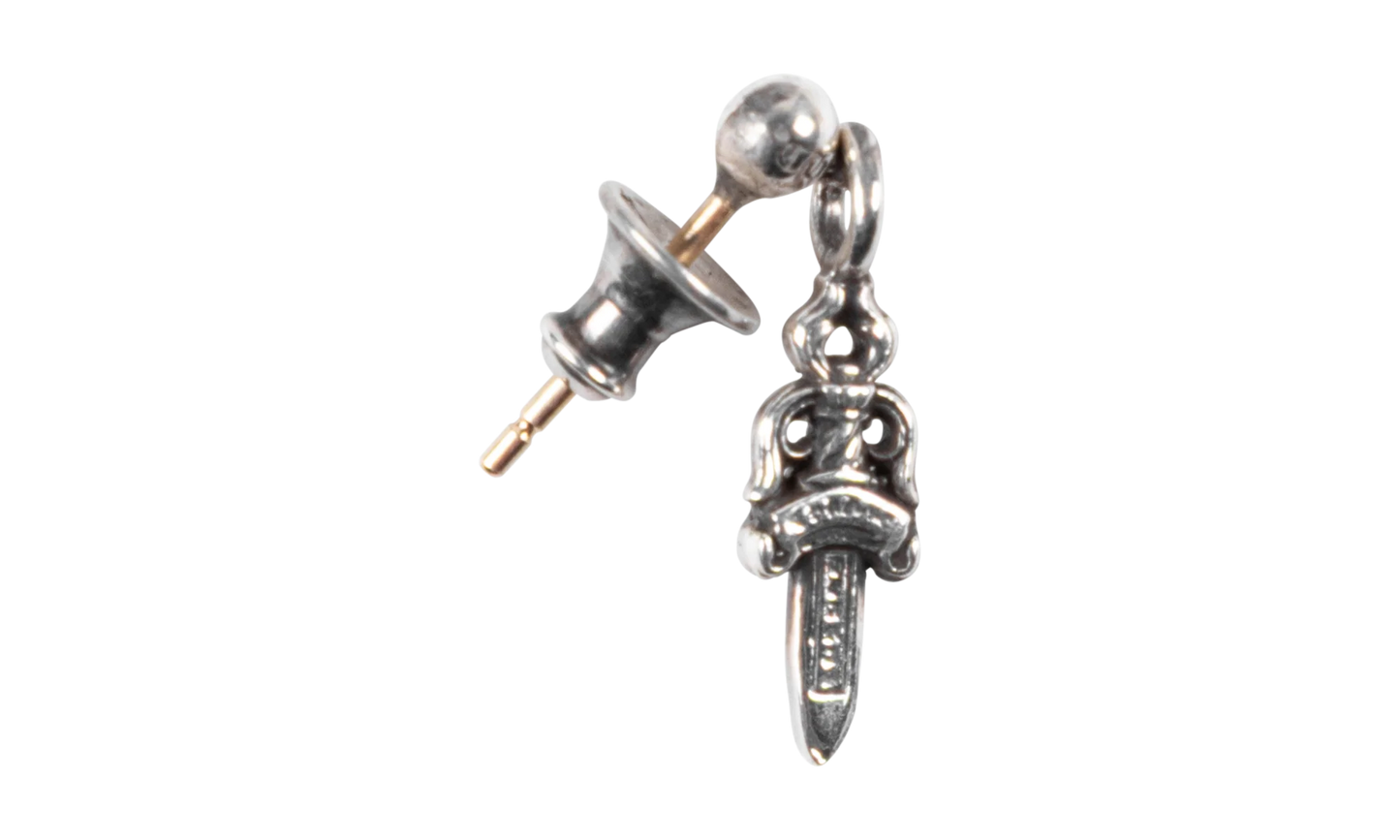 Drop Stack Dagger Earring Silver "Red" CHRM0901