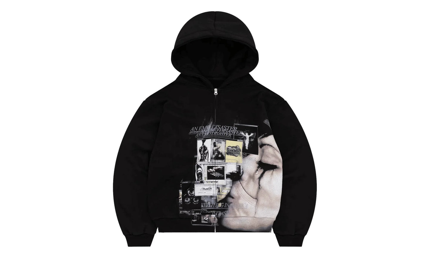 Internet Zip Up Hoodie "Black" BS86