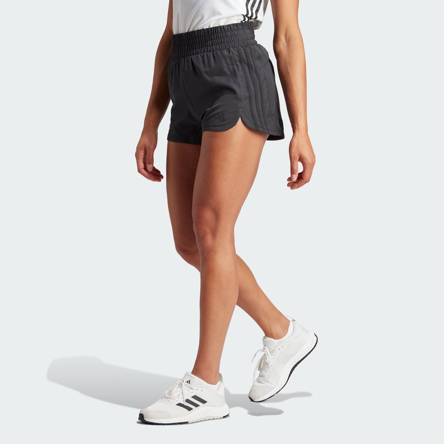 Women's adidas Pacer Training 3-Stripes Woven High-Rise Shorts