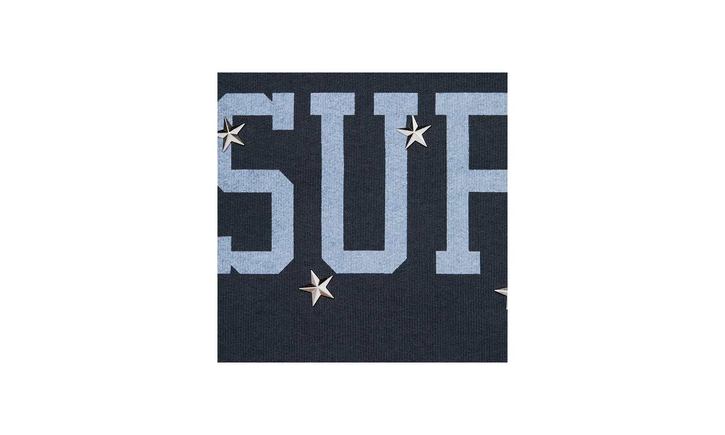 Stars Studded Hooded Sweatshirt "FW25 - Navy" SU26907