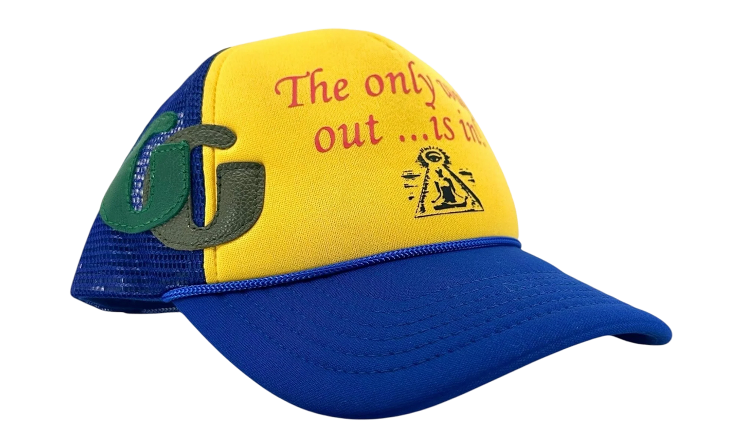 Only Way Out Trucker Hat "Blue Yellow" GD108