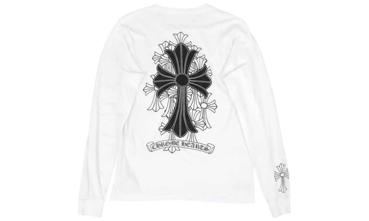 Cemetery Cross Longsleeve T-Shirt "White" CHRM0698