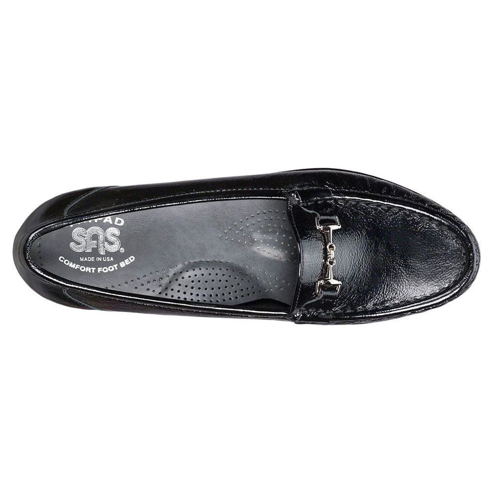 Women's Metro Slip-On Loafer in Patent Black Wide