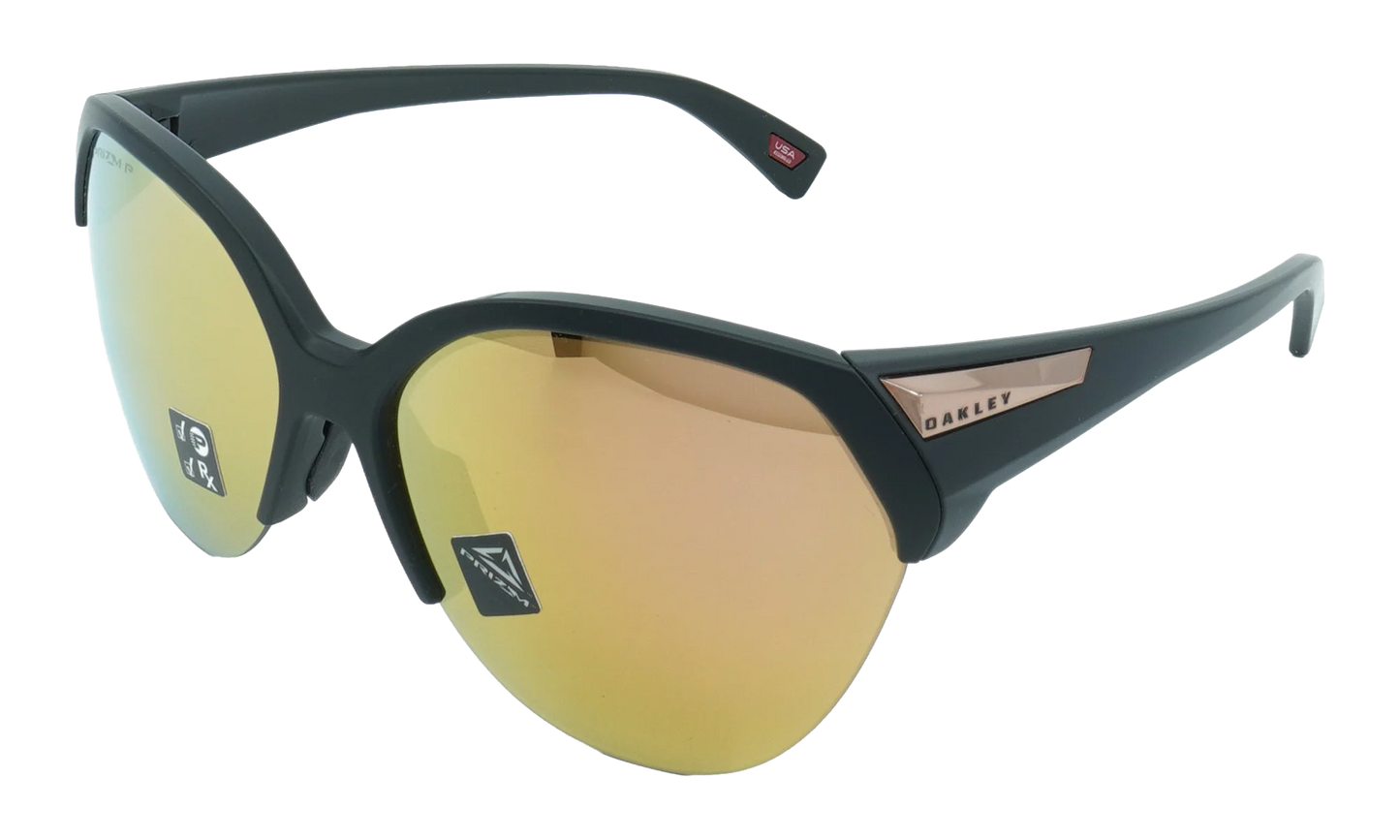 Trailing Point Polarized Sunglasses WMNS "Matte Black / PRIZM Rose Gold" OO9447 03