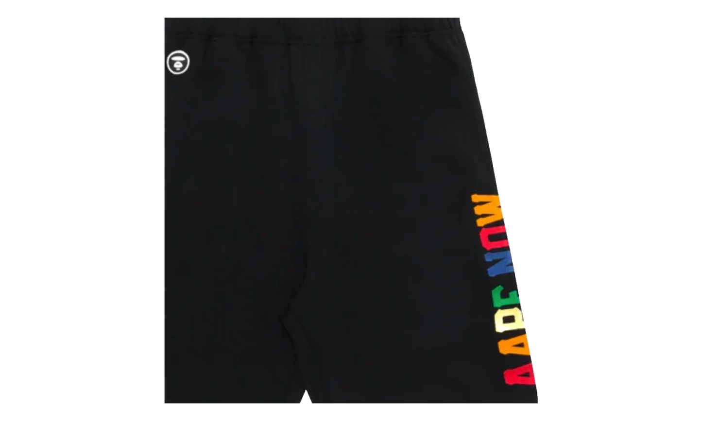 AAPE Multi Color Logo Shorts "Black" P9GYG5ZRC
