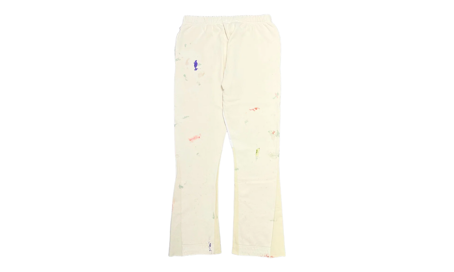 GD Logo Paint Splatter Flare Sweatpants "Cream Black Multi" GDGLFSC