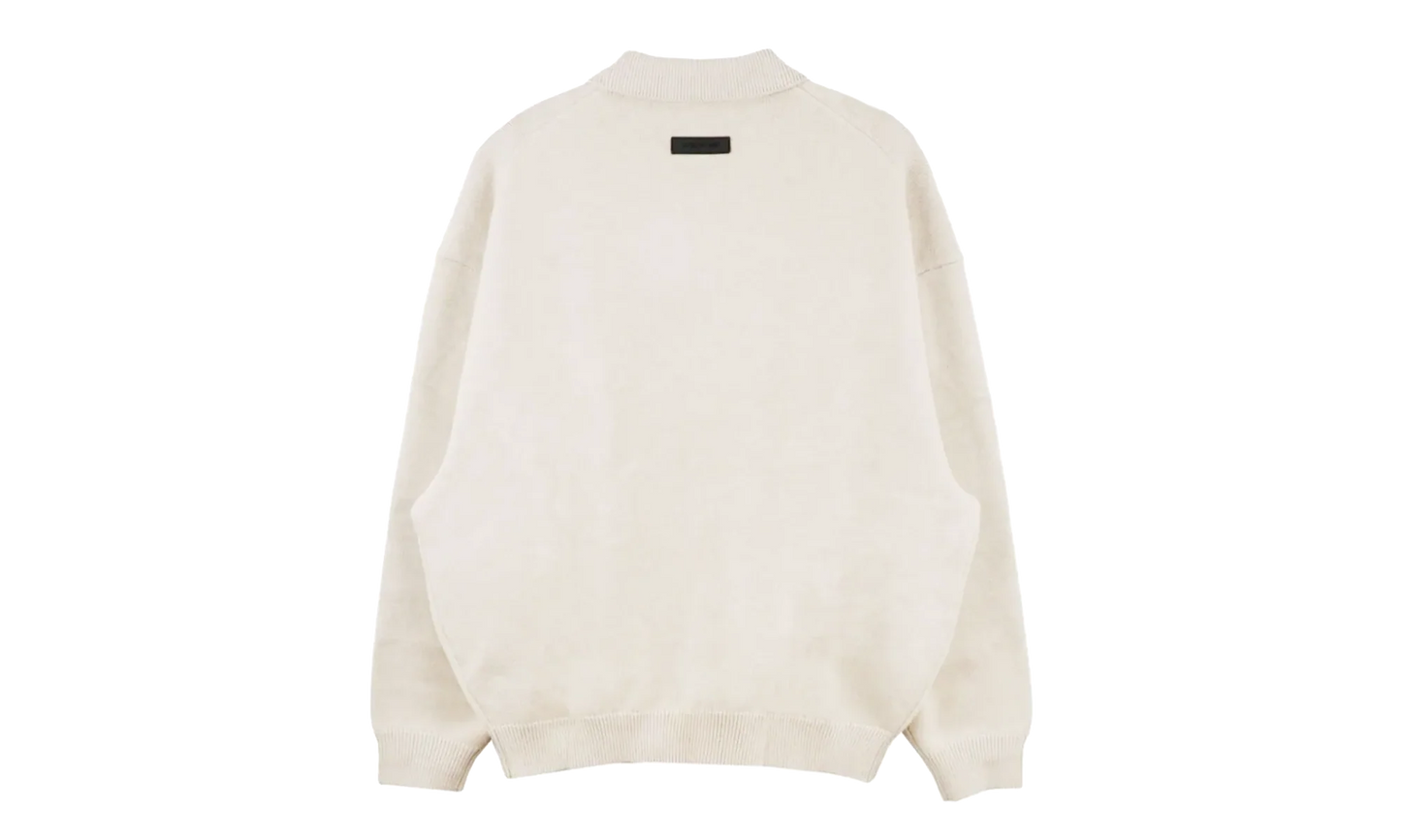 Knit Long Sleeves Polo "Cloud Dancer" 192BT232181F
