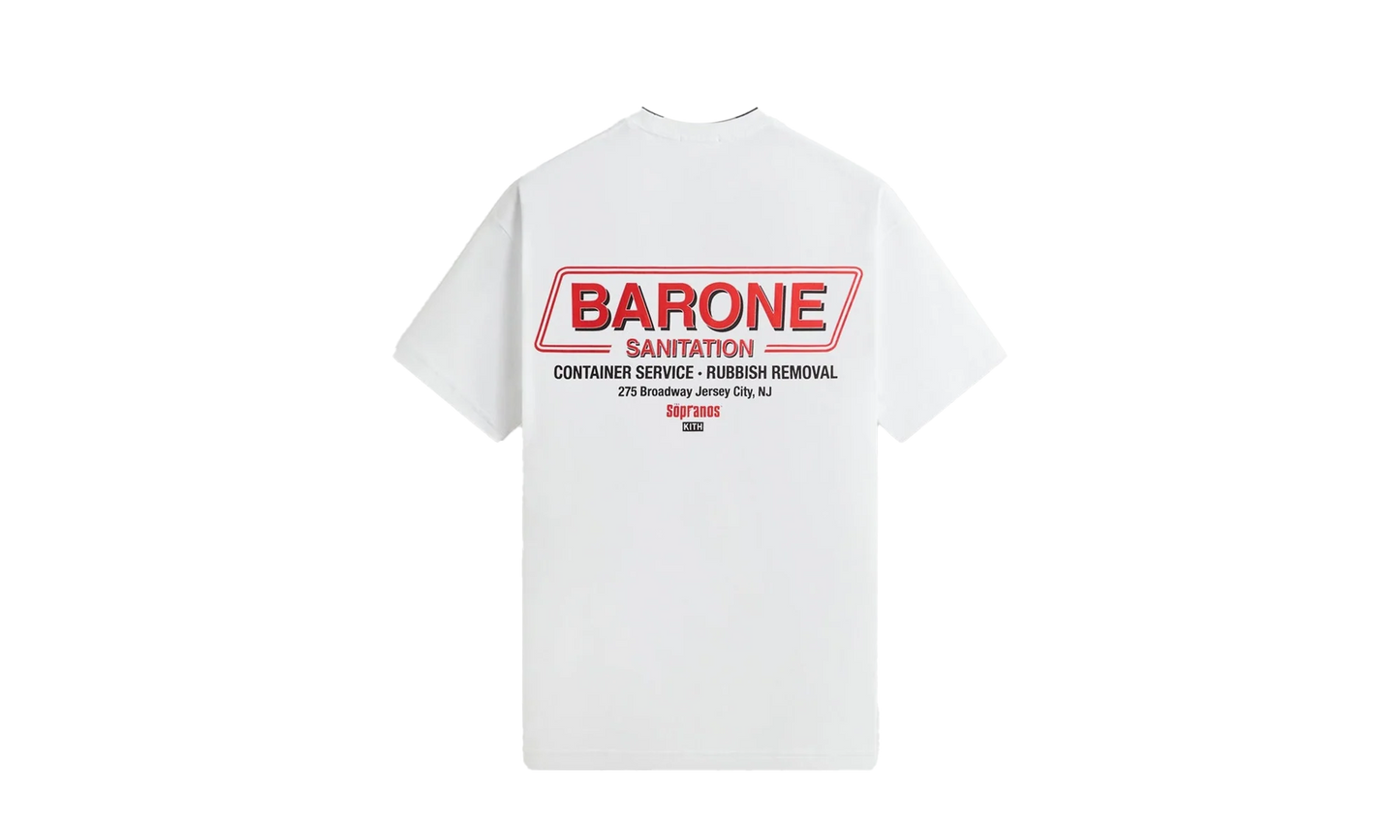 The Sopranos Barone Sanitation Vintage Tee "White" khm034646 101