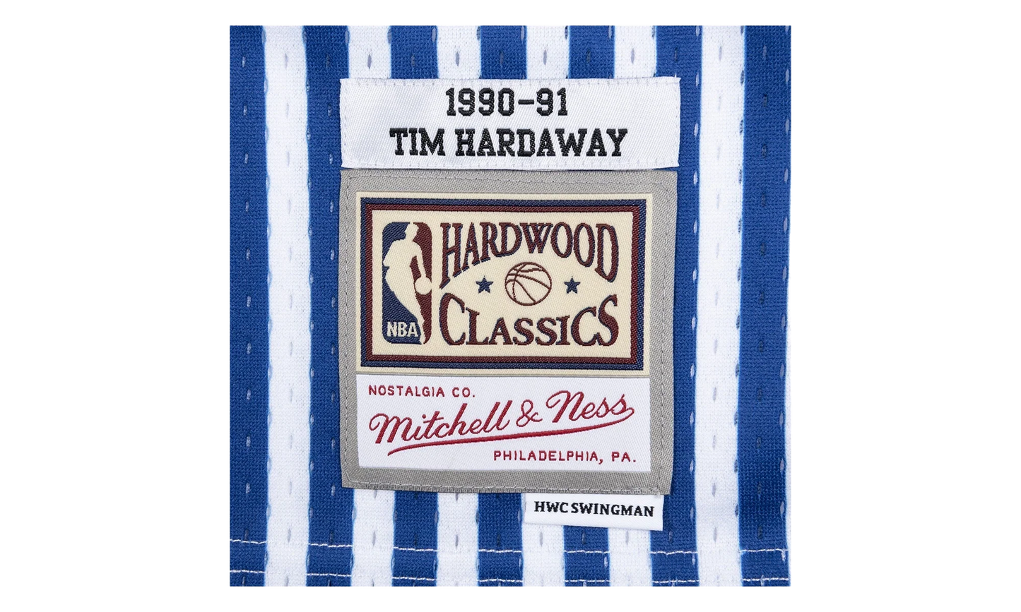 NBA Tim Hardaway Striped Swingman Jersey "1990 Golden State Warriors" SMJYBW19047 GSWPTNY90THA