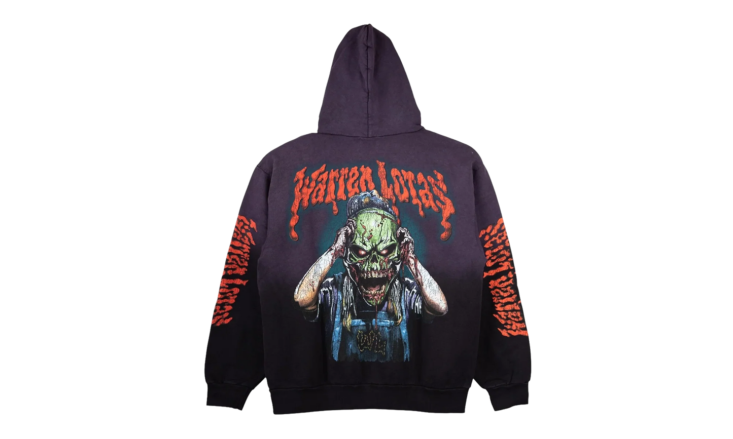 Haunted Mask Hooded Sweatshirt "Purple" 201PS0441238