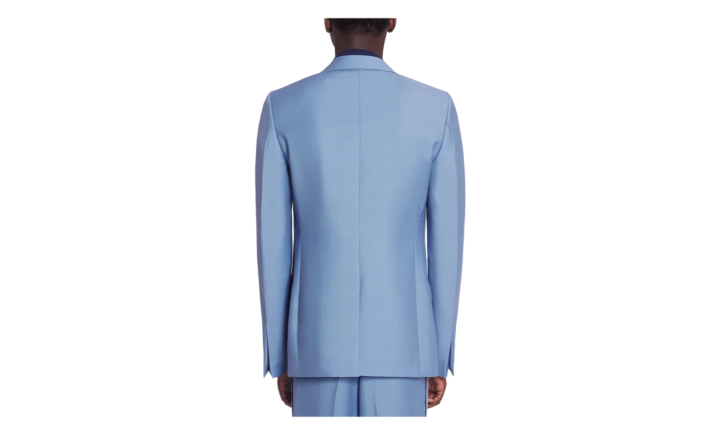 VIRGIN WOOL SINGLE-BREASTED JACKET "BLUE" RM JA0007 5858 P24 134