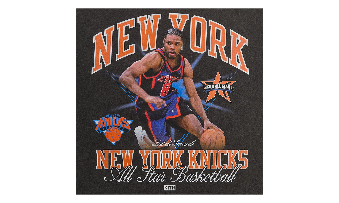 NBA All-Star NY Knicks Latrell Sprewell Tee "Black" khm034972 001