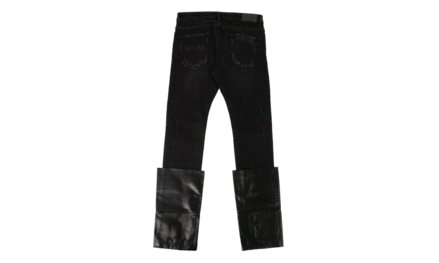 Warrn Moto Boot Jeans "Black" 75LE 1356