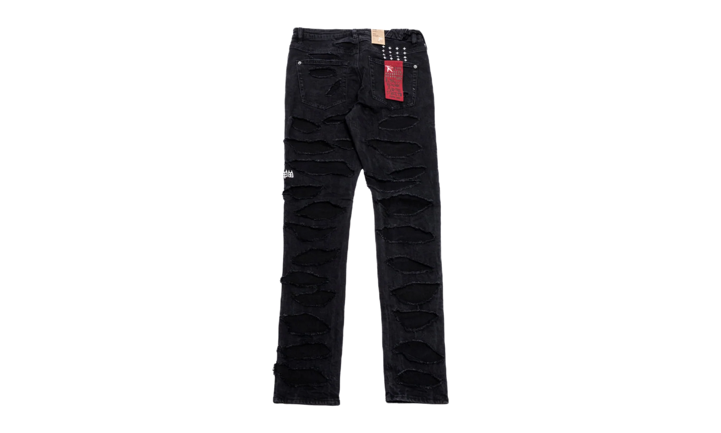 KSUBI Trippie Redd Chitch Shredded Jeans "Black" CNT4QG7A