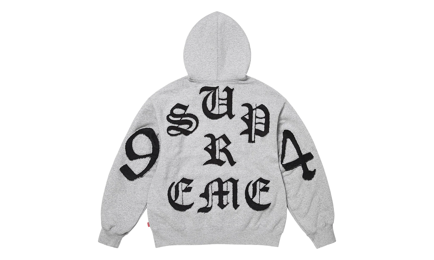 Cut Out Zip Up Sweatshirt "SS26 - Grey" SU27154