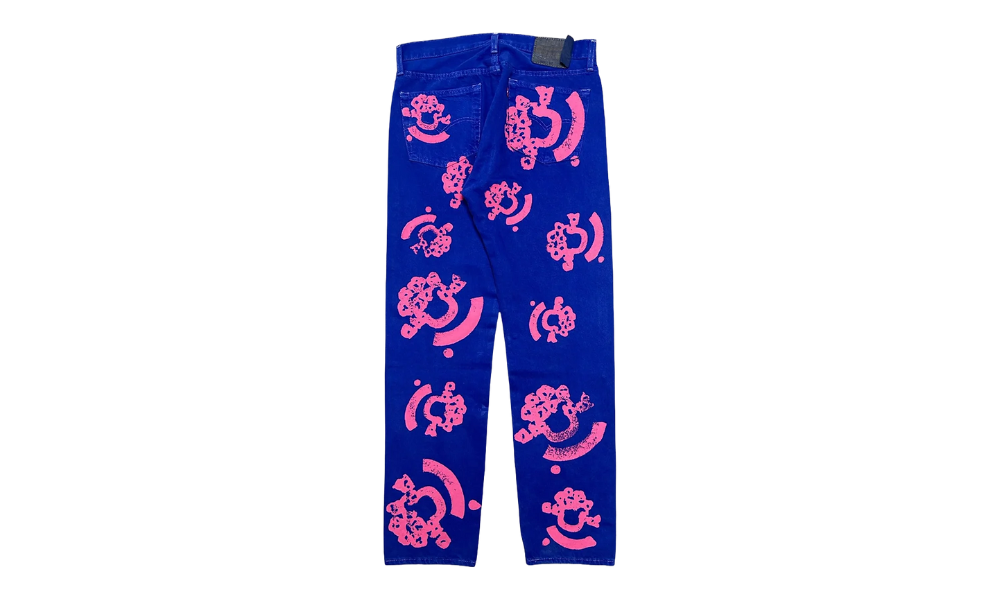 Bstroy Levi’s 501 Cotton Wreath Logo Jeans "Blue/Pink" DT372