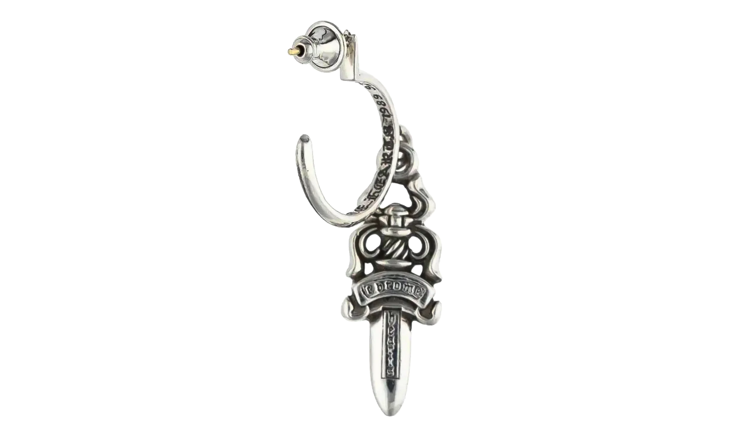 Dagger' Hoop Earring "Silver" CHRM0946