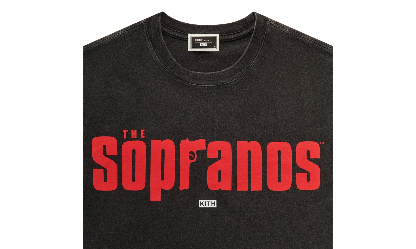 The Sopranos Main Logo Vintage Tee "Black" khm034649 001