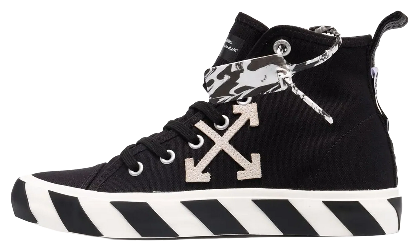 Vulcanised Mid Top "Black White" OMIA119F21FAB001 1001