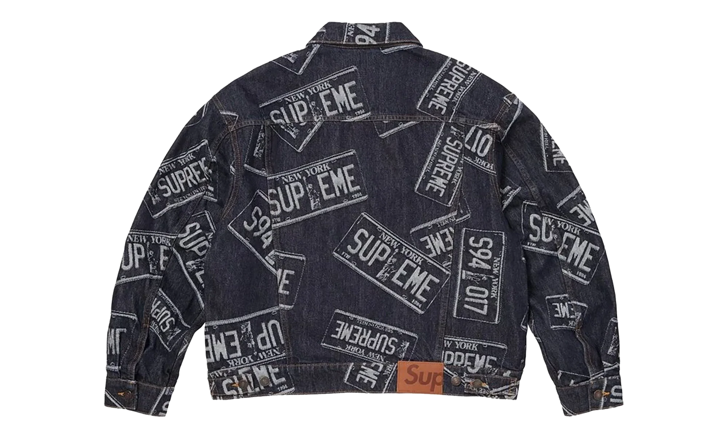 Denim Trucker Jacket "SS26 - License Plate" SU27279
