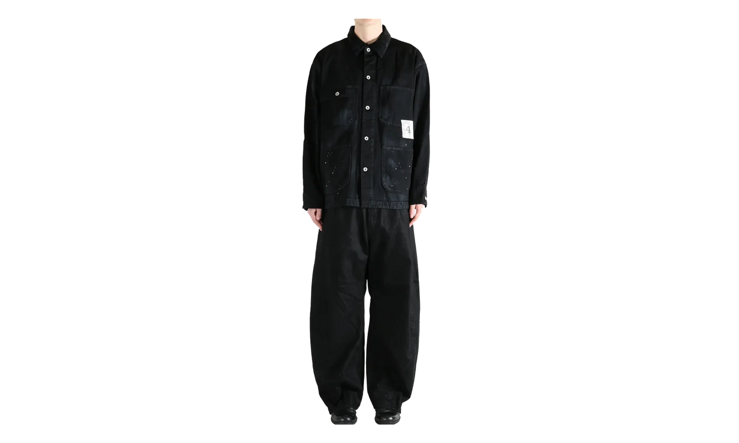 Washed Coverall Jacket "Black" 252AQNH JKM05 BLAC
