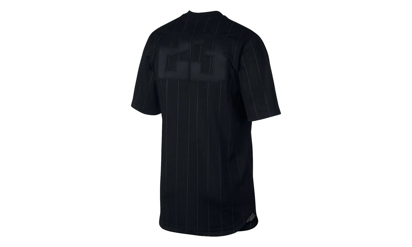 Air Jordan Retro 9 Sportswear Jersey Shirt "Black / Grey" AH9909 010