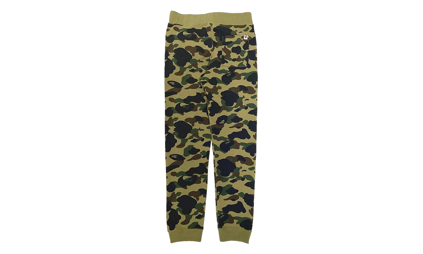 BAPE 1St Camo Shark Slim Sweatpants "Green Black" B1CSSGB