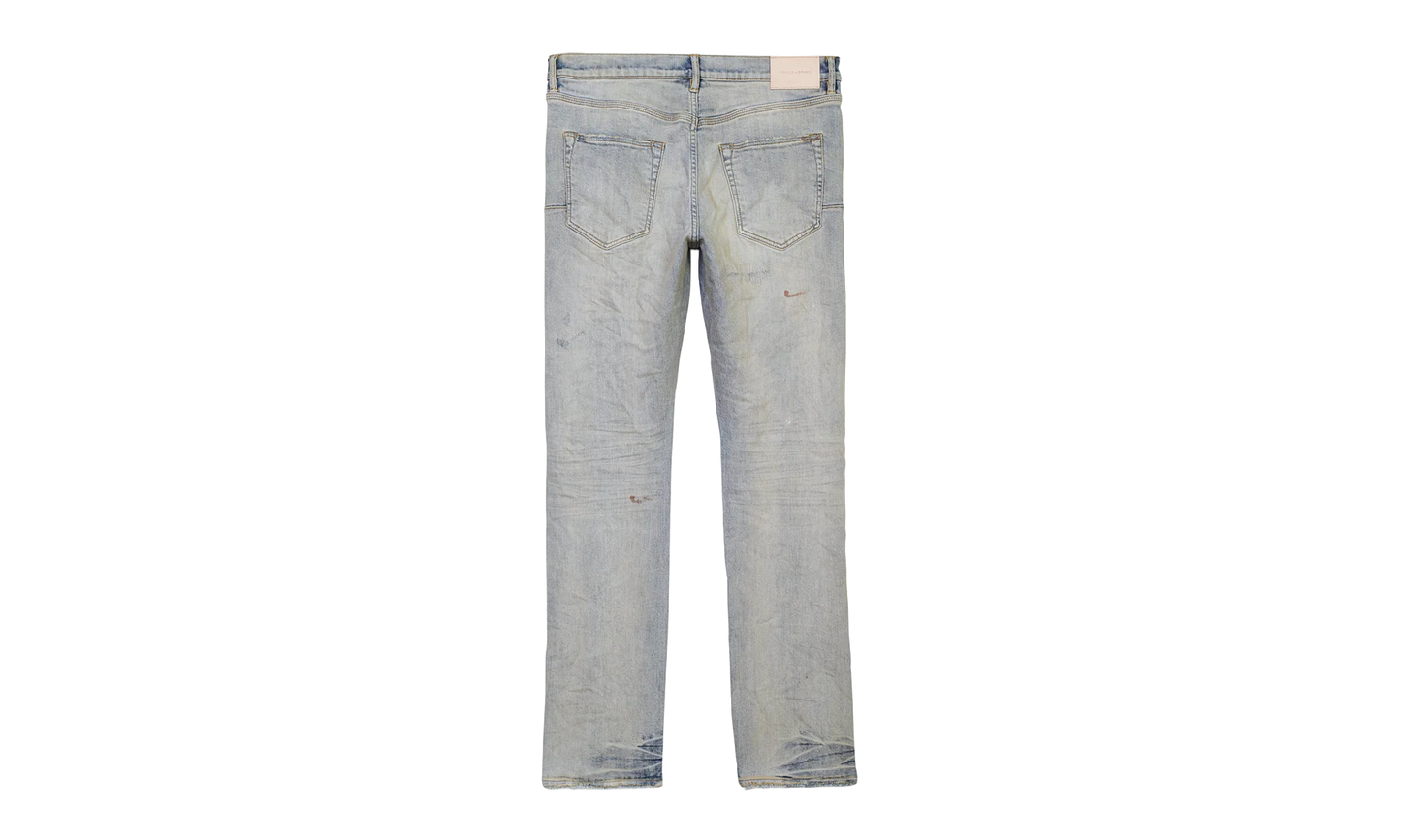 OIL REPAIR SLIM STRAIGHT SKINNY JEANS "Super Light Indigo" P011 SORS123