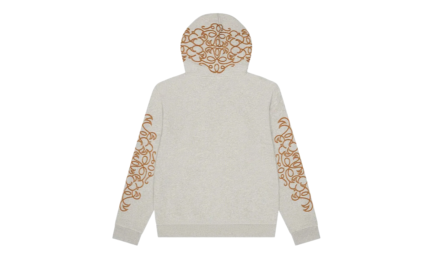 Western Embroidered Hoodie "Grey" DT458