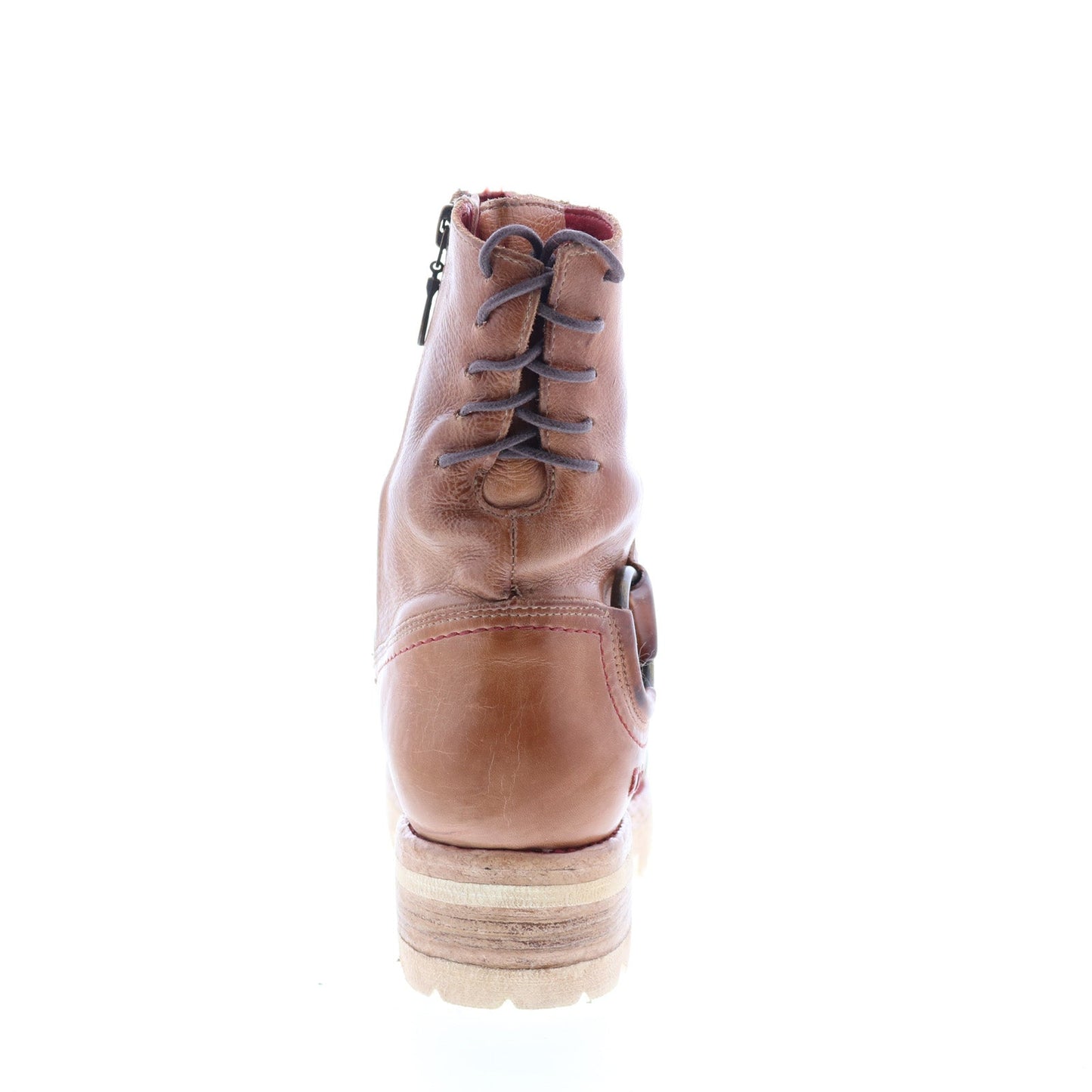 Bed Stu Donna F311036 Womens Brown Leather Zipper Casual Dress Boots