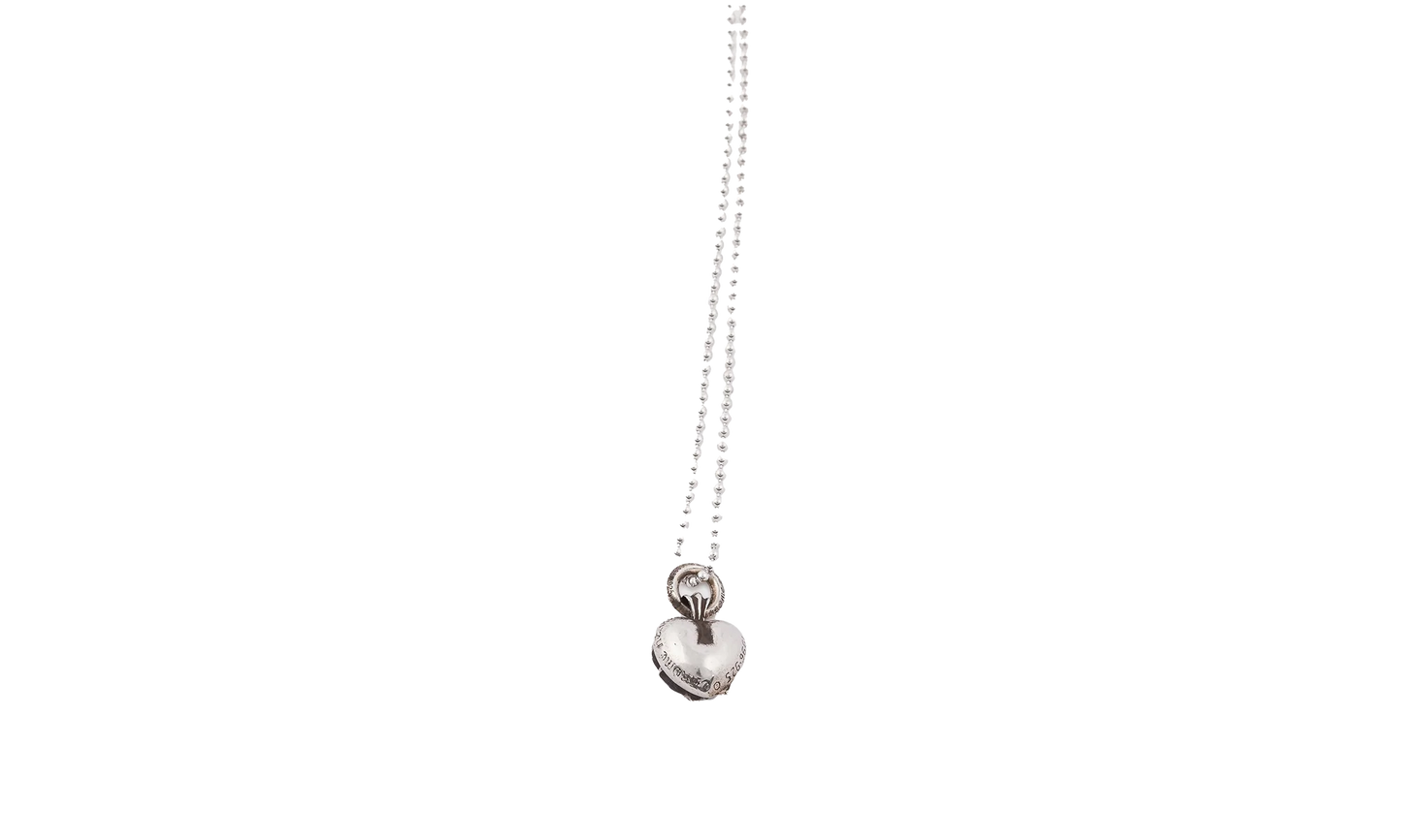 Heart Pendant & Ball Chain "Silver" CHRM0662