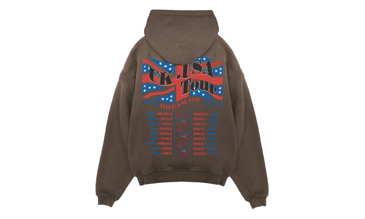 Dream On Tour Pullover Hoodie "Brown" MLM100618-17