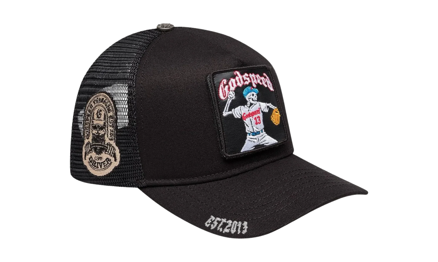Interchangeable Patch Trucker Hat "Black" GS153