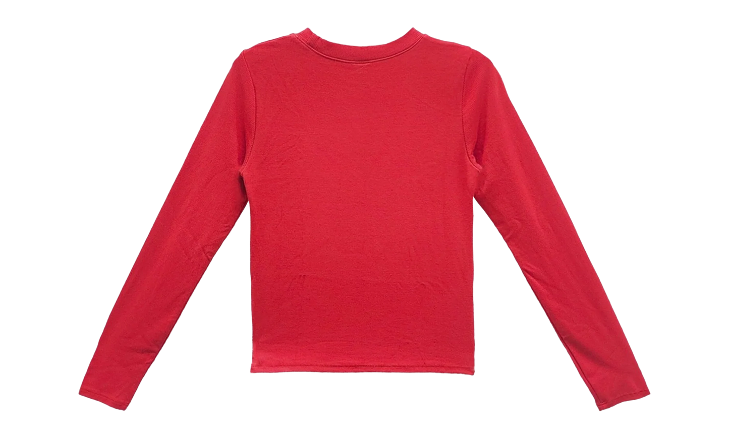 Bad Seed CH Embroidered Bad Long Sleeve T-shirt "Red" CHRM0783