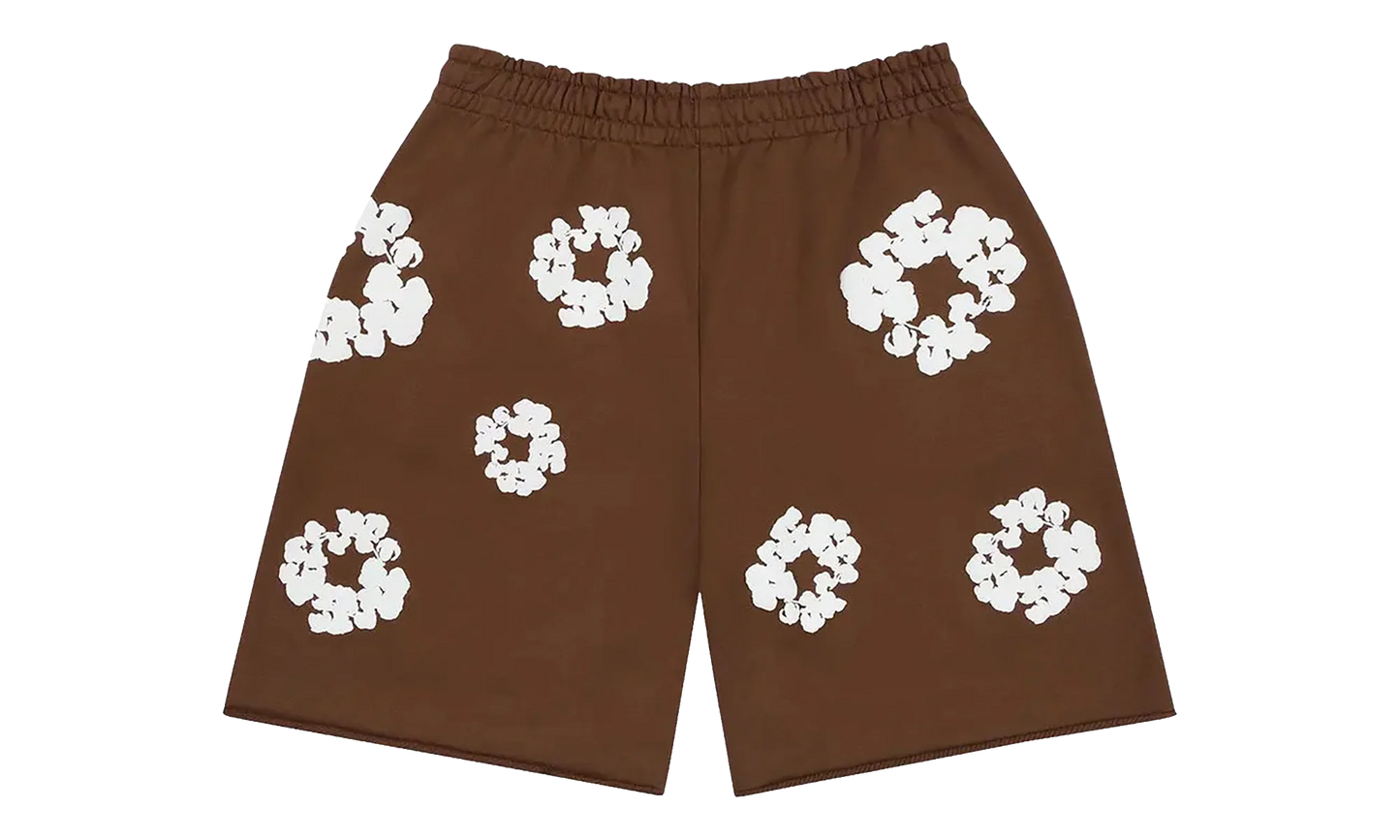 Cotton Wreath Sweatshorts "Brown" DT450
