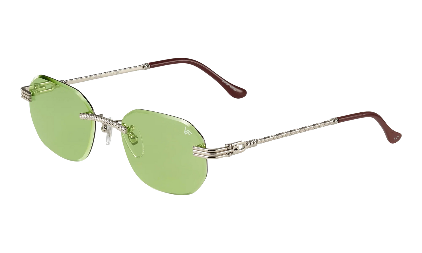 Hustler Rimless Drill Mount 24KT "White Gold / Lime Green" DMHU2 0039 42D4