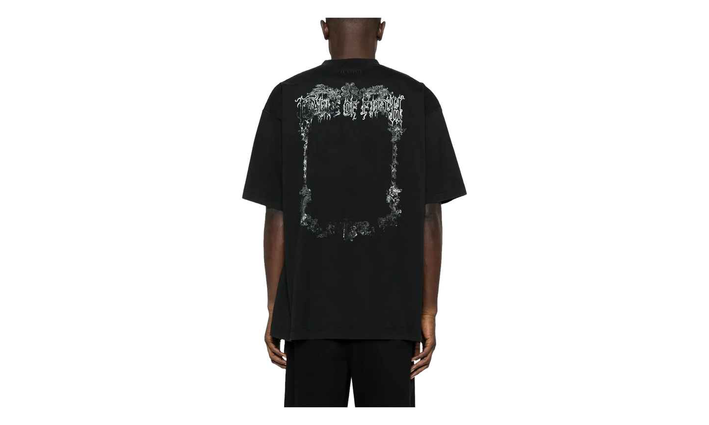 Craddle of Butterfly Oversized T-Shirt "Washed Black" UCF76TR800B WASH