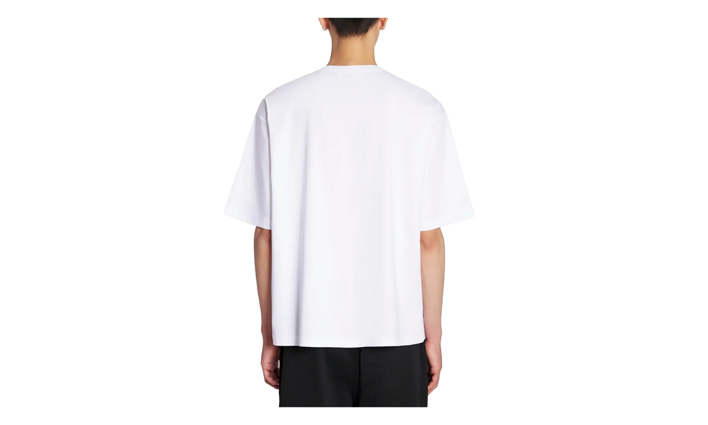 EMBROIDERED COTTON T-SHIRT "White" RM TS0017 J198 P23 01